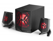 Edifier X230  Black, 2.1 Multimedia Speaker/ 28W (14W+ 2x7W) RMS, sub.wooden, (sub.4- + satl.2.75-), Bluetooth v4.2, 6 LED lighting effects, including 'Red Alert', 'Dynamic Rhythm' and 'Battlefield' etc.,